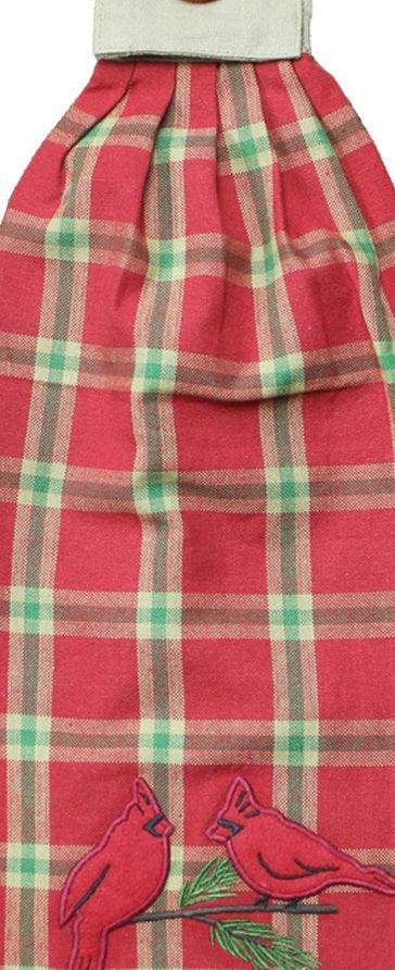 Yuletide Red Tab Towel TT054019 - The Fox Decor